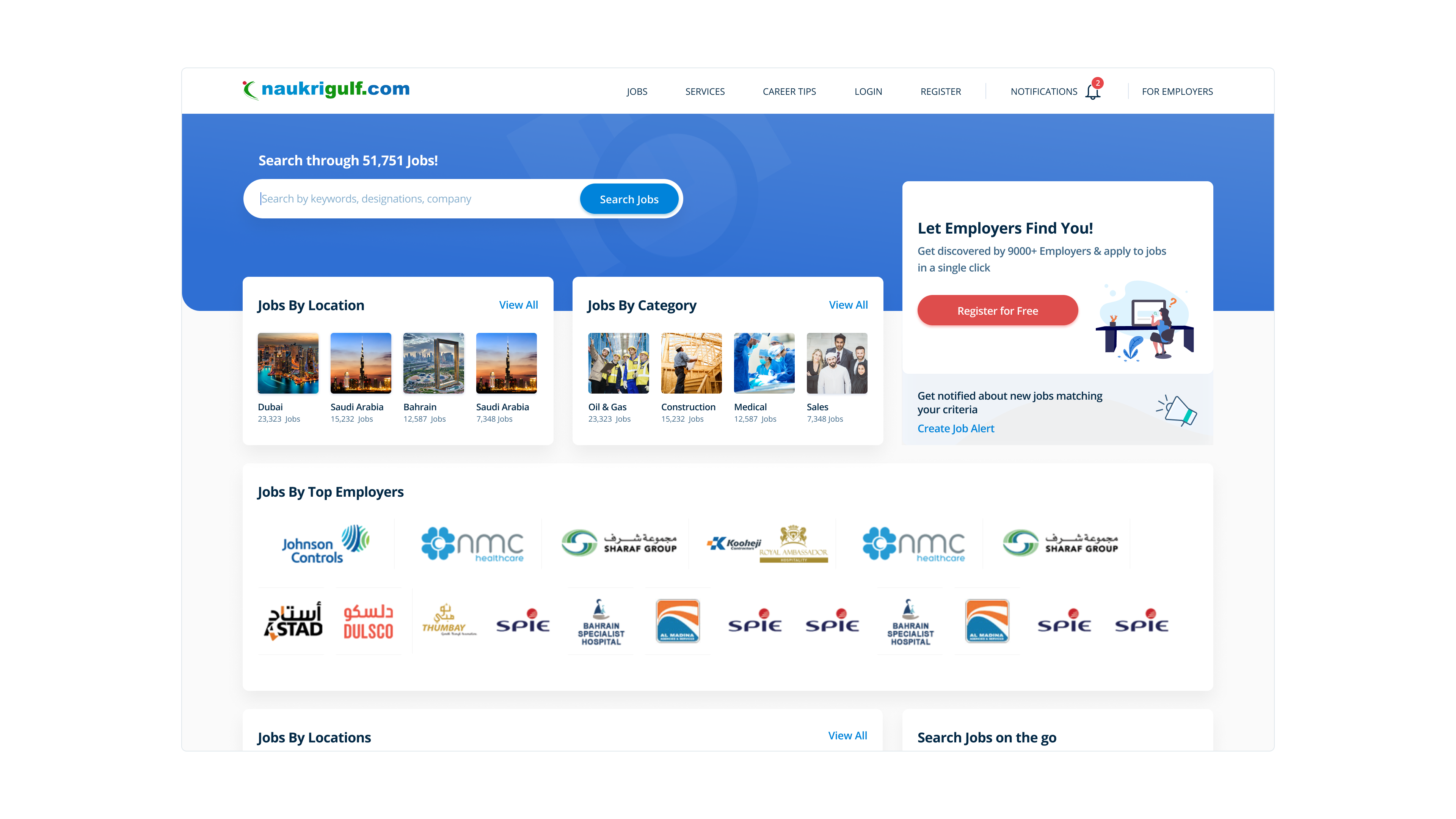Naukrigulf home — logged out