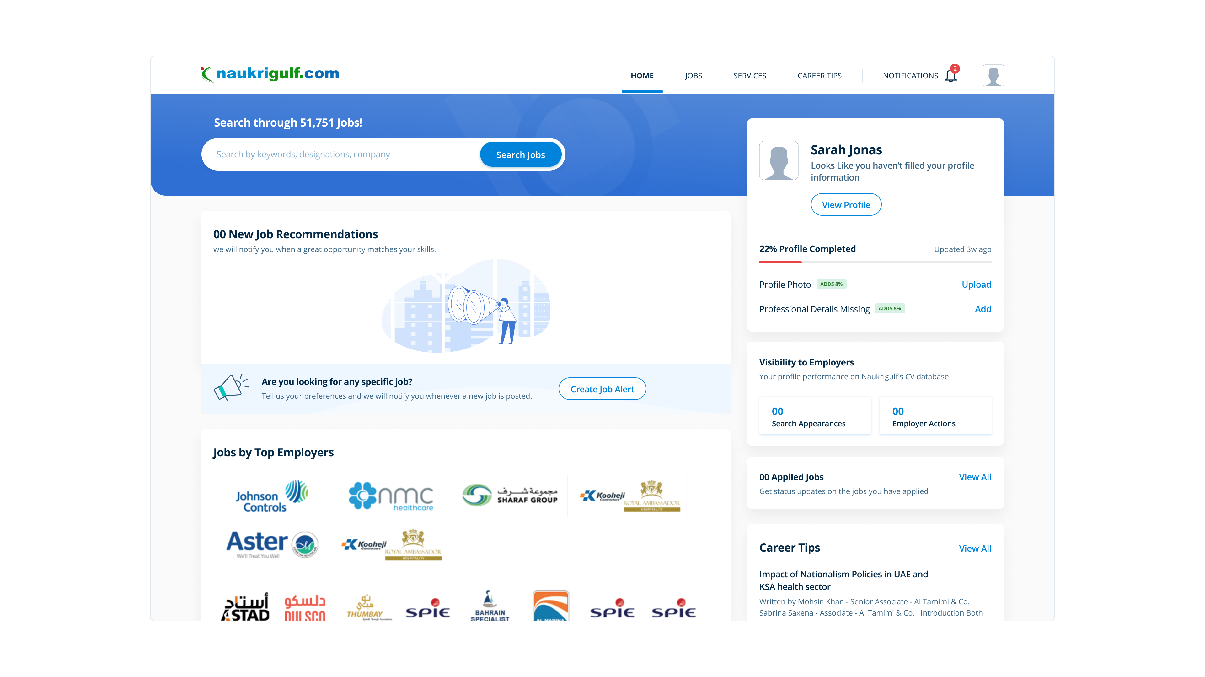 Naukrigulf register for free