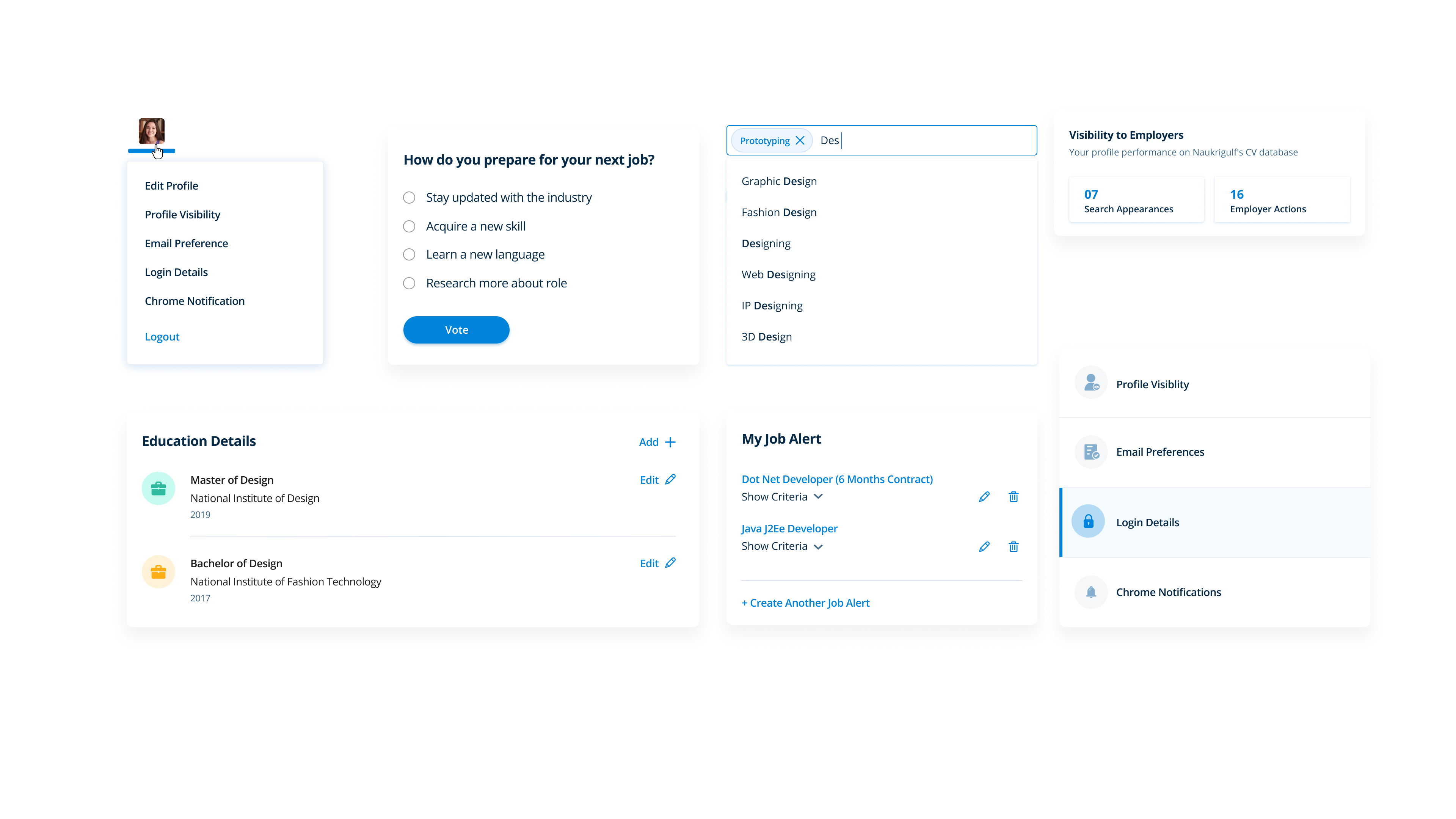Naukrigulf onboarding — tell us about yourself